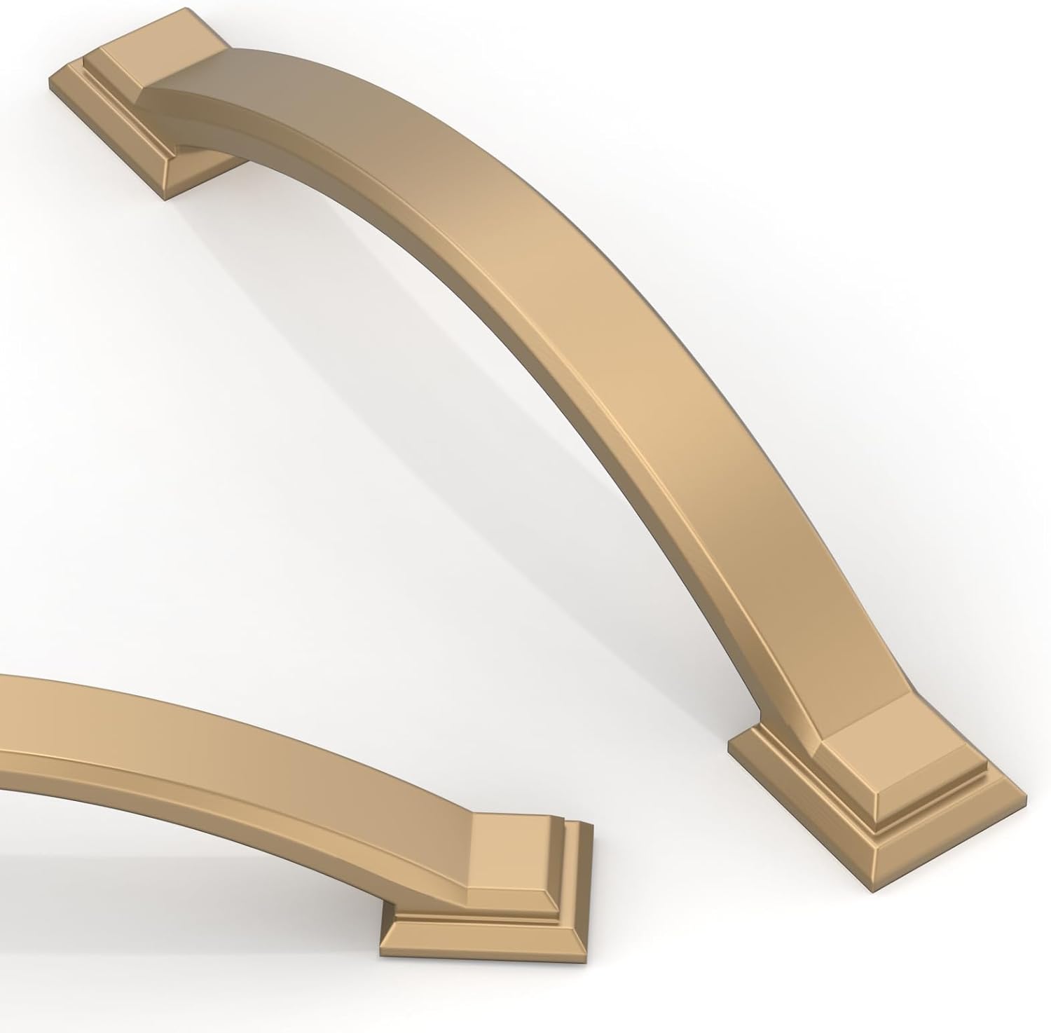 10 Pack Champagne Bronze Cabinet Pulls 3.75 Inch(96mm) Kitchen Cabinet Handles Solid Zinc Alloy Cabinet Hardware Drawer Pulls