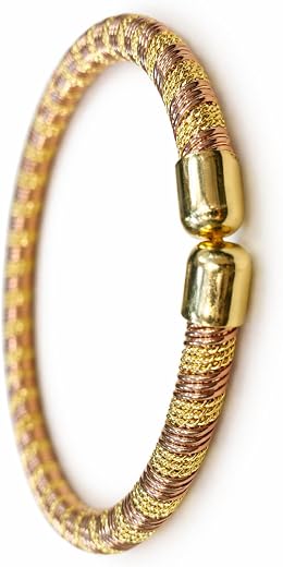 3 Dhatu Pure Copper Twisted Kada for Men &amp; Women | Adjustable Handmade Copper Bracelet | Ayurvedic Health Bangle | Traditi...