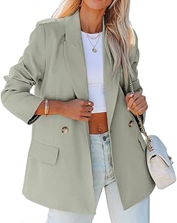 Sponsored Ad - SYOT Women Casual Elegant Lightweight Solid Color Lapel Blazers Open Front Long Sleeve Work Office Jacket B...
