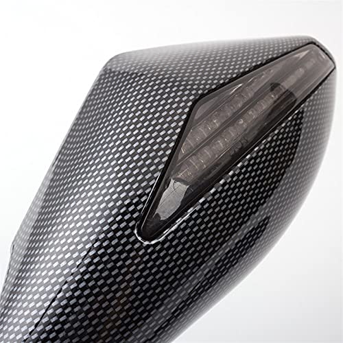 Espejos con intermitentes integrados para CBR y Goldwing estilo carbono 7