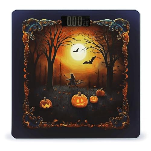 Balanza digital de baño con vidrio templado y pantalla LCD miniatura 1