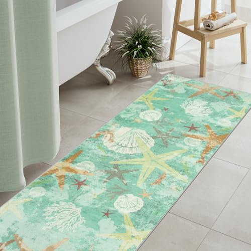 Wonnitar Coastal Bathroom Rug Runner thumb #2