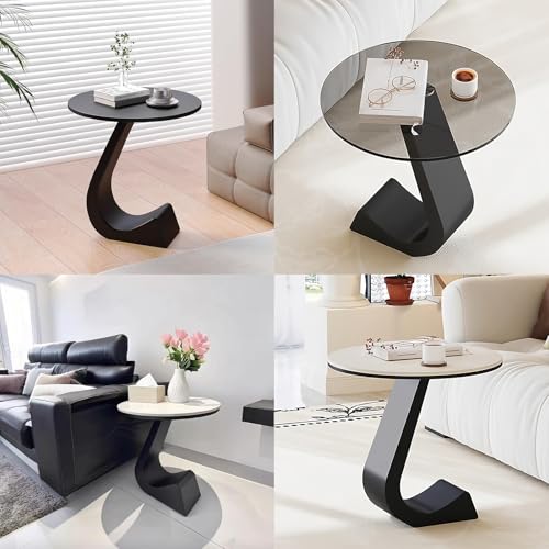 Table basse ronde moderne pour optimiser les petits espaces