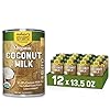 Organic Coconut Milk by Nature’s Greatest Foods - 13.5 Oz - No Guar Gum, No Preservatives – Gluten Free, Vegan and Kosher - 17-19% Coconut Milk Fat, Unsweetened (Pack of 12)