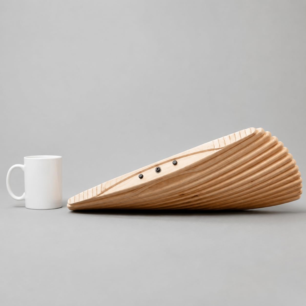 Balance Board in Legno d'Acero, per Scrivania in Piedi e Allenamento, Tavola Propriocettiva per Equilibrio e