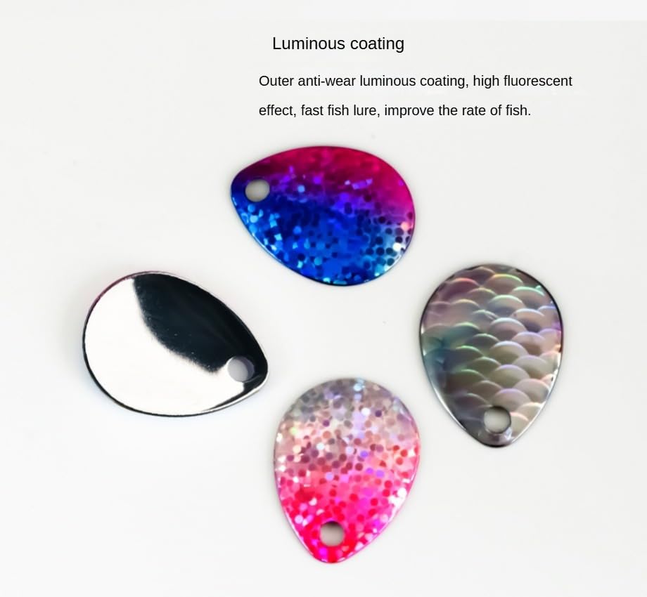 Colorado Spinner-Klingen für Spinnköder, Angelköder, Spinner, Köder, DIY, Zander, Köder, Zubehör, 35 Stück