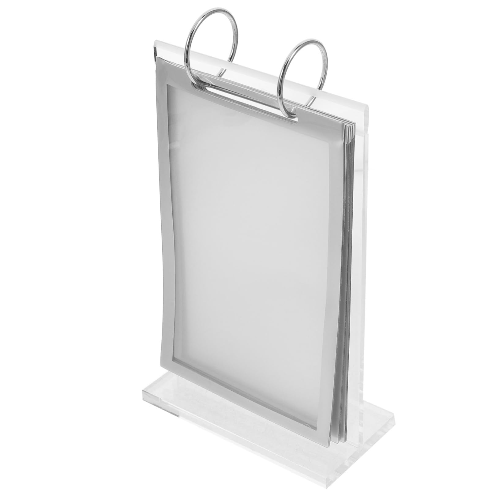 Expositor De Acrílico Transparente Soporte Para Menús Expositor De Carteles Para Restaurante Soporte Para Escritorio Para Presentaciones De Menús y Displays De Información