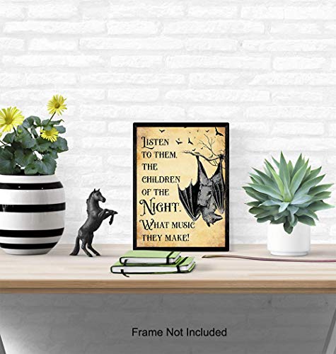 Yellowbird Art & Design Vampire Bat Creepy Spooky Bram Stoker Dracula Quote thumb #3