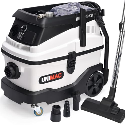 Unimac 30L Dust Extractor, Wet & Dry Vacuum Cleaner, 3 Stage Filtration, Water and HEPA filter, Power plus Air pass-through, Accessories