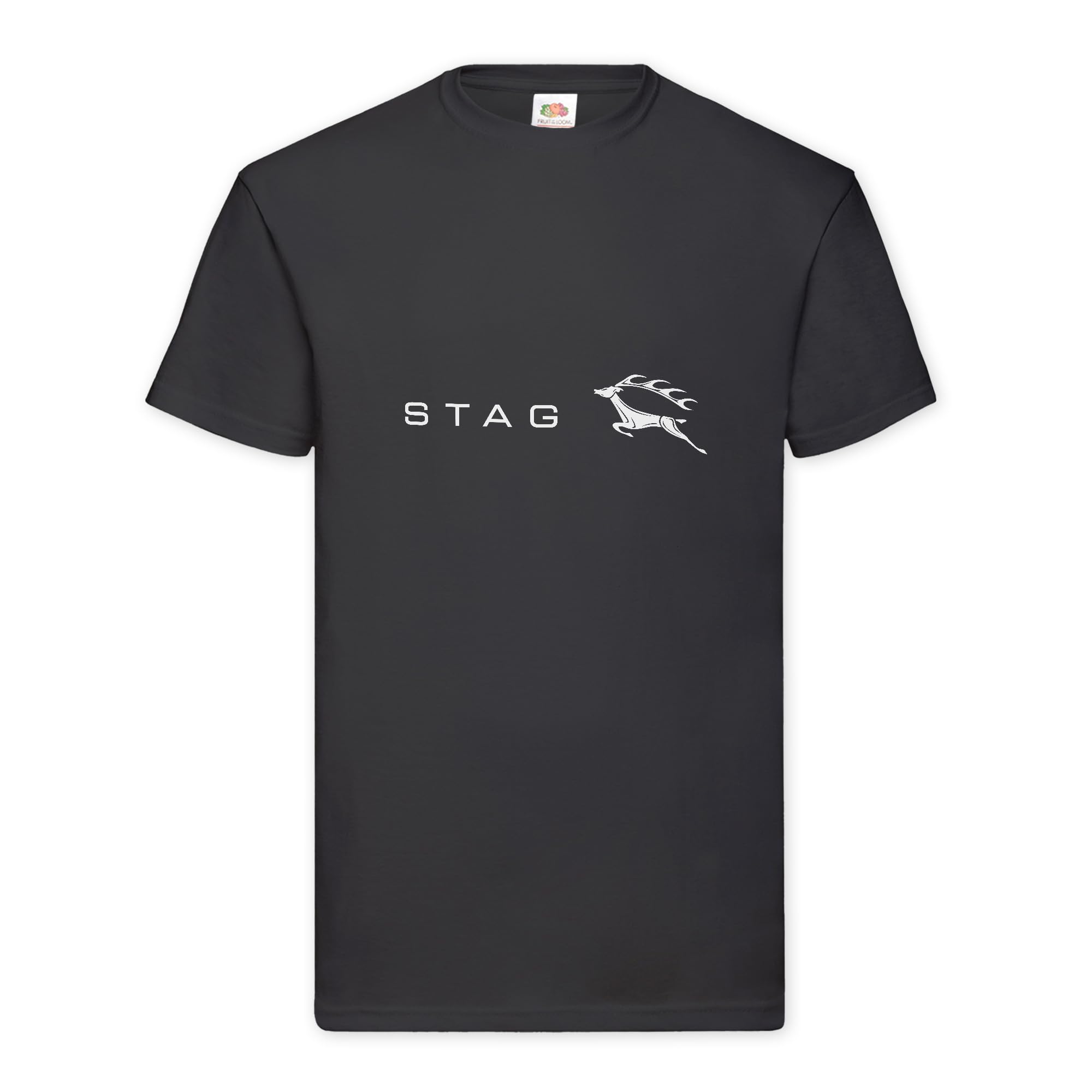 British Motor Heritage Men's Black Triumph Stag T-Shirt Classic British Car Enthusiast Official Licenced Product (Uk, Alpha, Xxl, Regular, Regular, )
