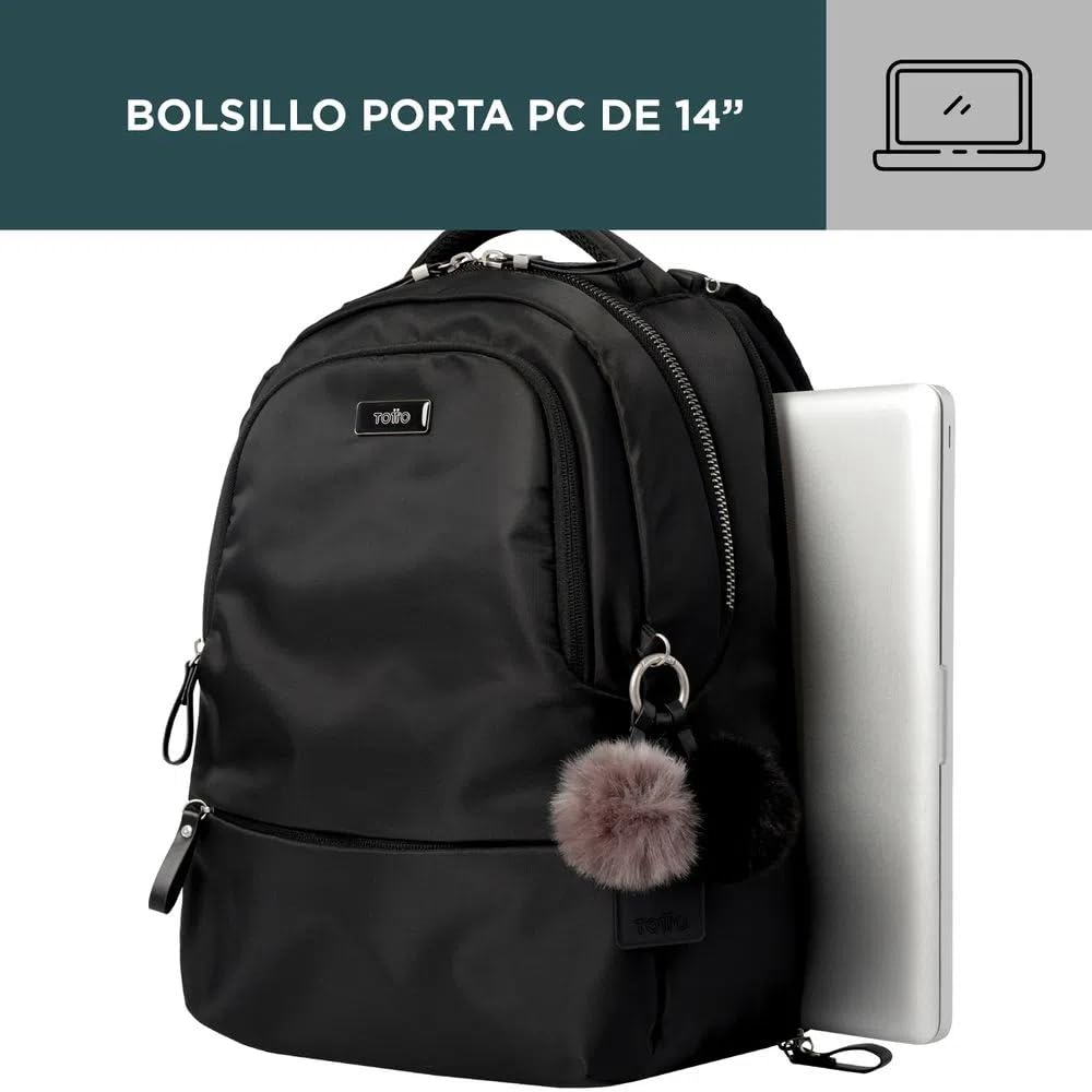 Amazon.com: Totto Women's Morral Adelaide 2 Backpack, Black, One