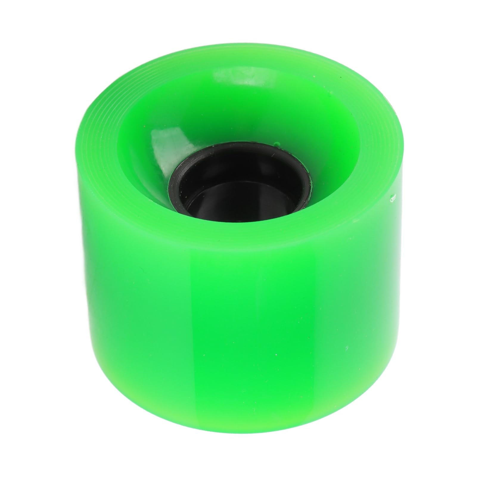 Roues de skateboard en polyuréthane de 60 mm, 78A, haute élasticité, sans bruit, usure pour débutants, longue durée de vie, pièces de rechange pour Cruiser Board (vert)