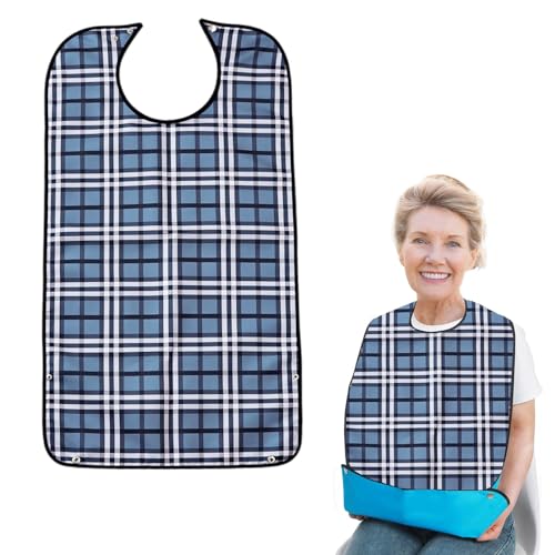 [HiLiBoom] 介護用エプロン 食事用エプロン 介護 介護用品 防水 汚れ防止 高耐久性 立体ポケット お手入れ簡単 よだれかけ 大人用 高齢者