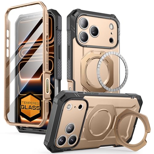 SUPCASE for iPhone 17 Pro Max Case (UBGrip Pro), [Built-in Tempered Glass Screen Protector & Stand] [Camera Control Cover] [Compatible with MagSafe] Full Body Heavy Duty Magnetic Phone Case,