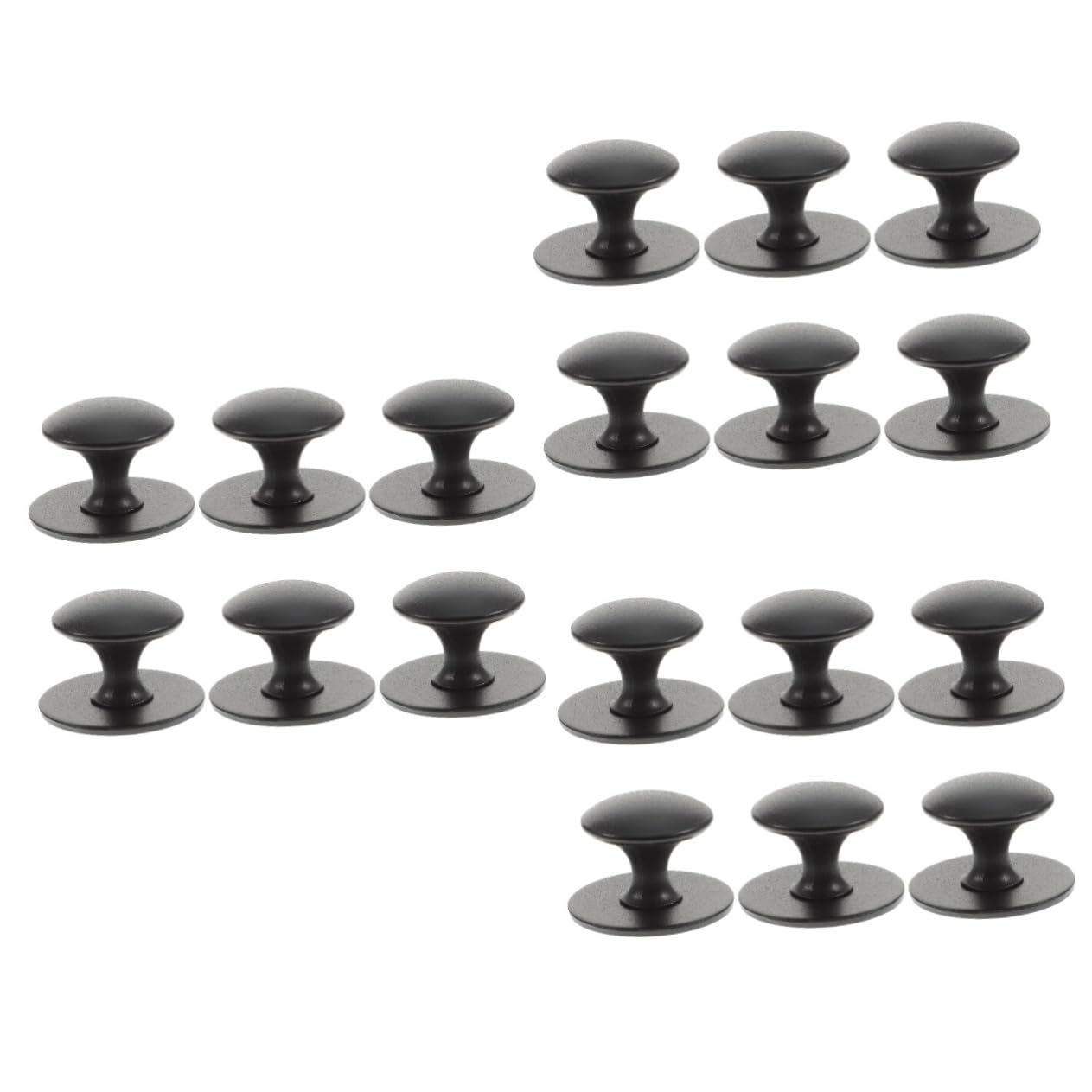 3 Sets Moderne Runde Türknöpfe Aus Aluminiumlegierung Für Kommoden Küchenschränke Und Kleiderschrankgriffe 6 Stück * 3