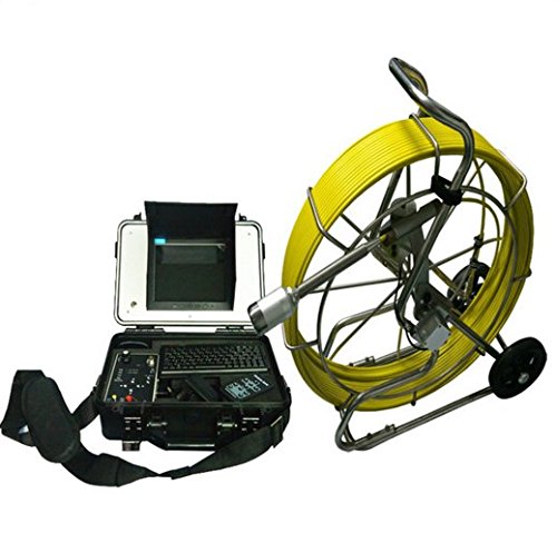60m Snake Pipe Well Sewer Drain Inspection Camera System with Recording Video and Audio
