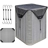 Hiturbo Air Conditioner Mesh Cover for Outside Units: Breathable AC Covers for Outdoor Unit Top - All Seasons Heavy Duty Sturdy Universal A/C Defender - 36x36