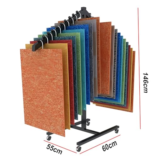 Estante de telas para organizar muestrarios de cortinas y alfombras 5