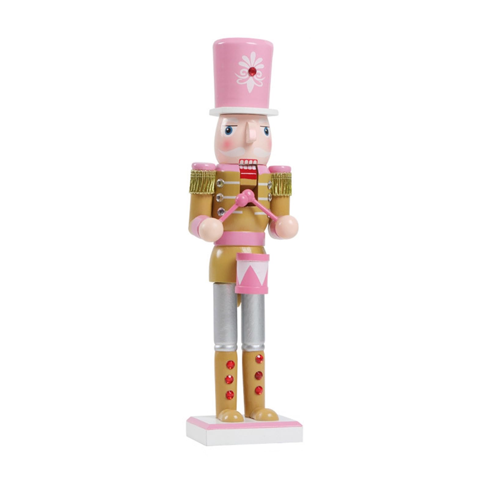 Glifora Christmas Nutcracker Ornament - Large Wooden Soldier Nutcracker Figurine for Christmas Tree, Front Door and Hotel Decoration