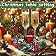 Hsthe Sea Duftkerze im Glas Weihnachten Teelichthalter Weihnachten Kerzen Stumpenkerzen mit Weihnachtskranz Votivkerzenhalter für Tischdekoration
