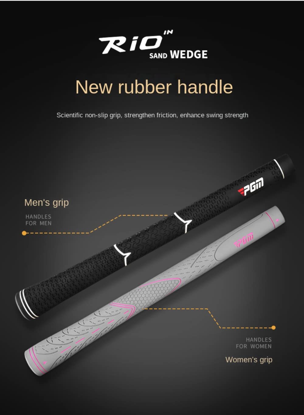 Wedges de Golf 52/56/60 Grados Golf Club Wedge Wide Bottom Sand Rod para Mujeres y Hombres