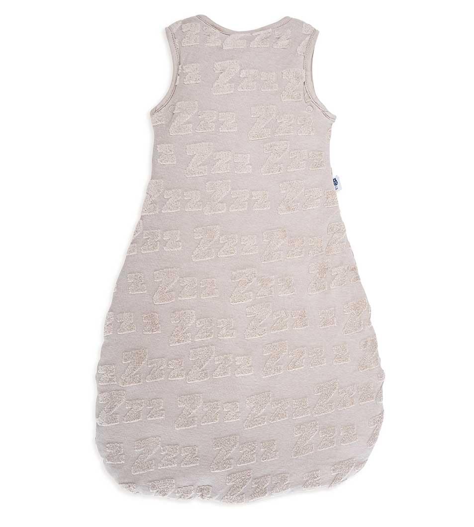 BabyBliss BlissSac Saco de Dormir para Bebé 2.5 TOG – Algodón Orgánico – De 0 a 36 Meses (Tufted Light Grey, 0-6 Meses)