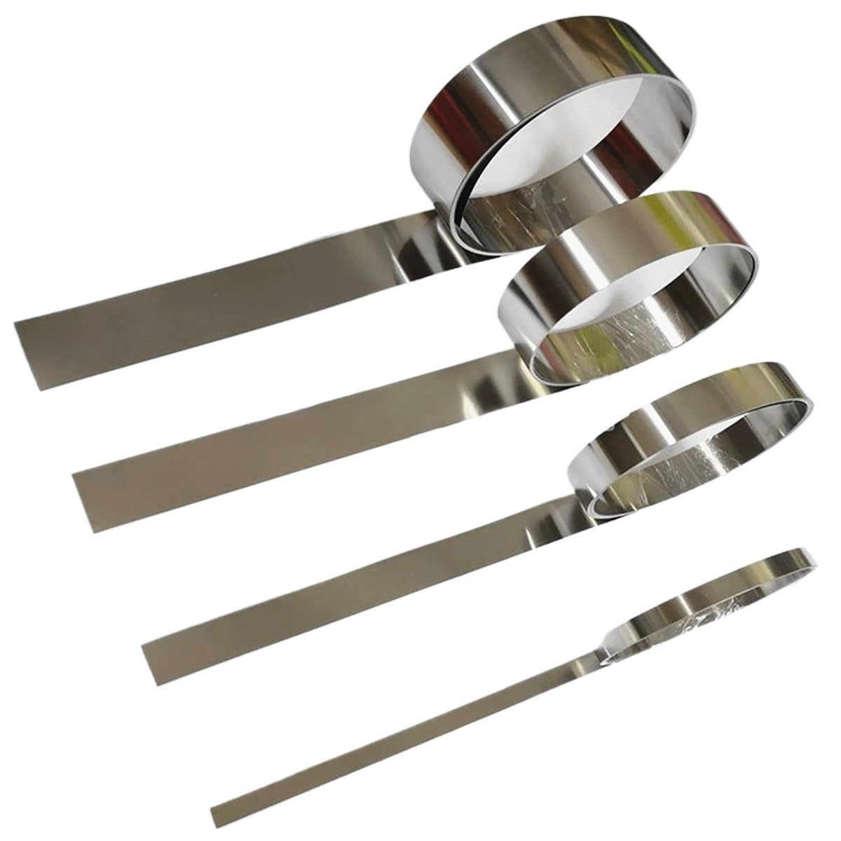 Tira de lámina de acero inoxidable 304, 1 m, 10-50 mm de ancho | Múltiples anchos y espesores for manualidades, reparaciones y uso industrial. Rollo de 0,1 a 0,5 mm de grosor.(0.2x20x1000mm)