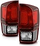 ACANII - For 2016-2020 Toyota Tacoma Pickup Dark Red Tail Lights Brake Lamps Assembly Pair Set Driver & Passenger Side