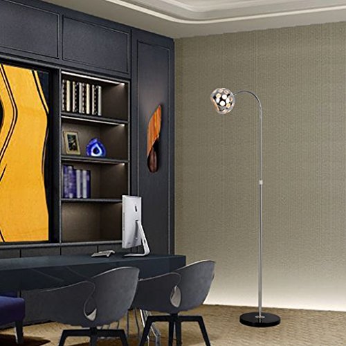 Lampe de plancher salon bureau chambre lit avec télécommande et interrupteur
