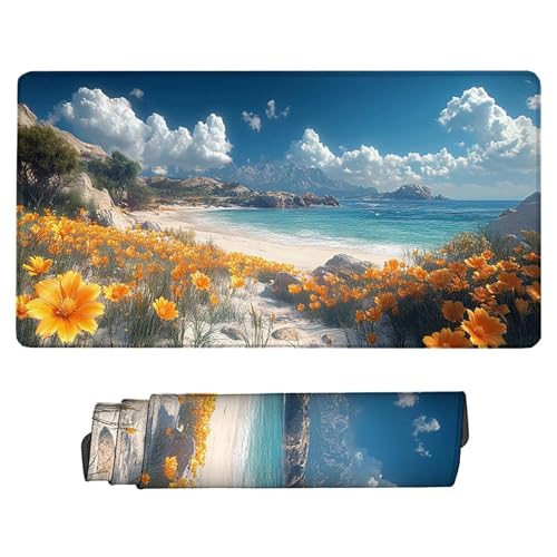 Tapis de souris XXL 80x30cm imperméable et grand mouse pad de bureau