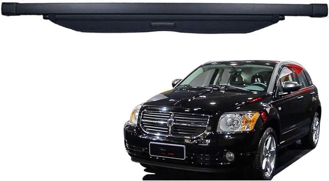 PANXUC Rear Boot Cargo Cover Curtain For Dodge Caliber 2006-2011, Trunk Retractable Cargo Cover Shield Shade Curtain Partition Board Privacy Blinds