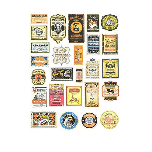 Gadgets Wrap Vintage Logo A4 Sticker for Laptop Luggage Notebook Fridge (29.99 cm X 5 cm, Multicolor) (B07GTN2K77) Amazon Price History, Amazon Price Tracker