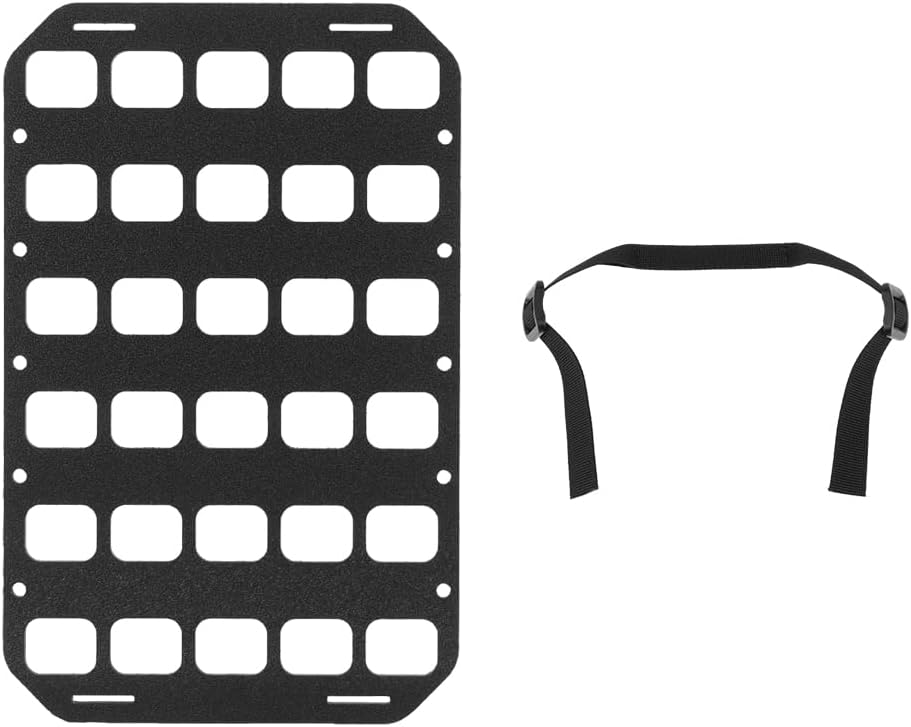 8x12.5inch Tactical MOLLE Organizer Platform for IFAK Pouch Gun Holster, Rigid Molle Panel Portable Insert Backpack Hunting Attachment