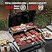 Feasto 2 Burner Propane Gas Grill with 26,500 BTUs Output, Porcelain-Enamel Main Body and Lid, Propane BBQ Grill with Warming Rack & Side Tables for Patio, Backyard, Poolside Gatherings