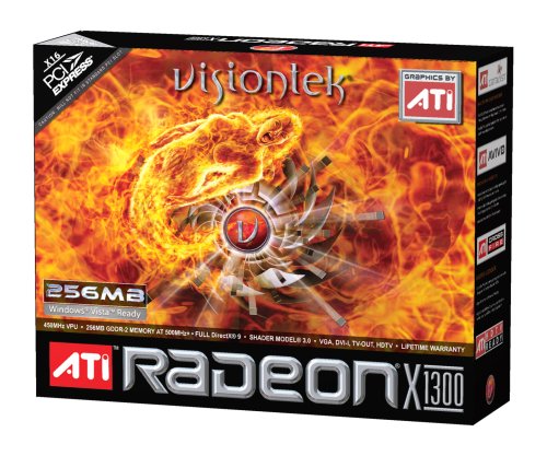 Tarjeta de Video Radeon X1300 VisionTek de 256 MB con Interfaz PCI-E
