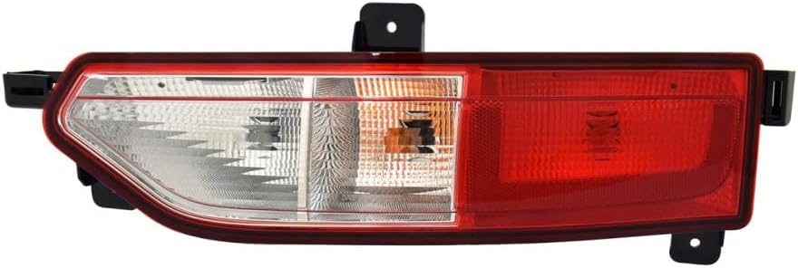 KarParts360 For Chevy Bolt EV 2017 18 19 20 2021 Back Up Light Passenger Side | Red And Clear Lens | PC+ABS Plastic Housing | PMMA Plastic Lens | With Bulbs | Replacement For GM2883112 | 42663538