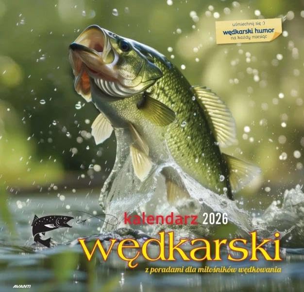Kalendarz 2026 albumowy duży Wędkarski z przepisami KAD-2