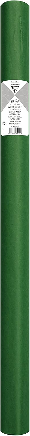 Clairefontaine Maildor Tissue Paper Roll, 18 g, 50 x 75 cm, 24 Sheets - Meadow Green