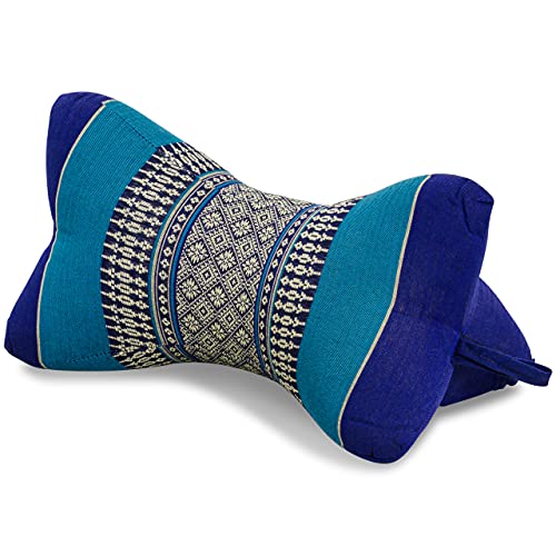 Livasia | Coussin pour la Nuque | Rembourrage en Kapok | 30 x 17 x 17 cm | Traversin | Coussin Thaï | Yoga | Méditation | Bien-Être Cover