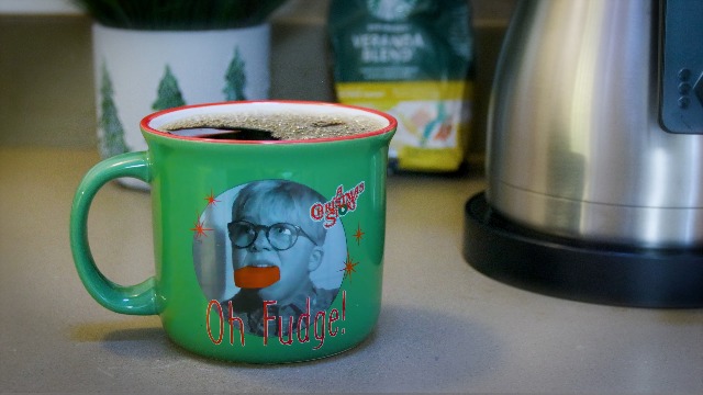 Amazon.com: Spoontiques A Christmas Story Ceramic Camper Mug, 14oz -  Microwave & Dishwasher Safe, for Cold & Hot Beverages - Oh Fudge : Home &  Kitchen