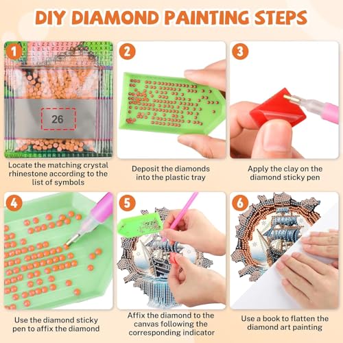 50% Off Masendp DIY Ocean Sailboat Diamond Painting Kit - Image 6