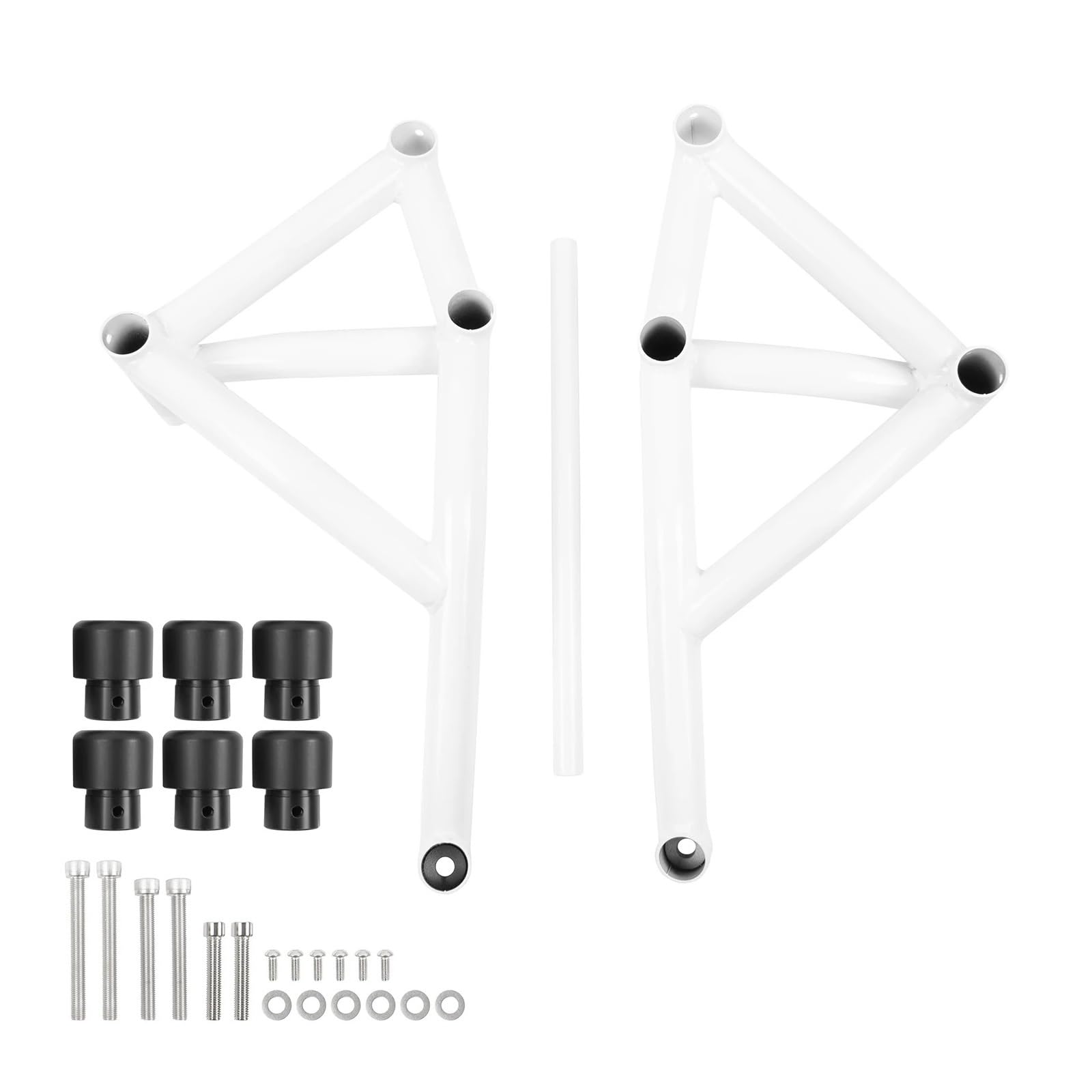 Motocykl Pasek Awaryjny Pasuje Do Yamaha MT09 FZ09 MT 09 FZ Kaskaderska Klatka Osłona Silnika Motocyklowe Zderzaki Awaryjne(2014-2016 White)