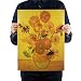 Csheng Poster Affiche Poster Film Van Gogh Tournesol Poster Célèbre Peinture Kraft Papier Affiche Vieux Style Classique Mur Wall Sticker Décoratif Accueil Décor Art Non-Collant Amovible Vintage DIY