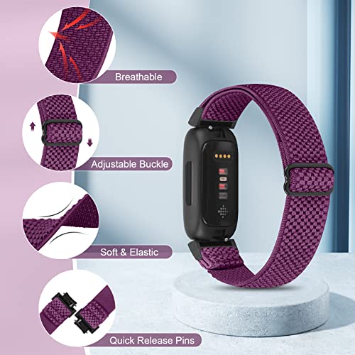 enkic 3 Pack Elastic Strap Compatible with Fitbit Inspire 3/Inspire HR/Ace 3 - Image 2