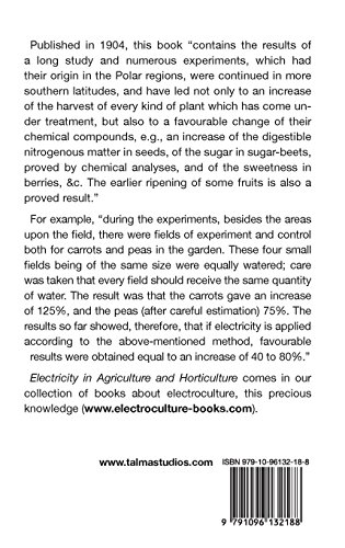 Electricity in Agriculture and Horticulture