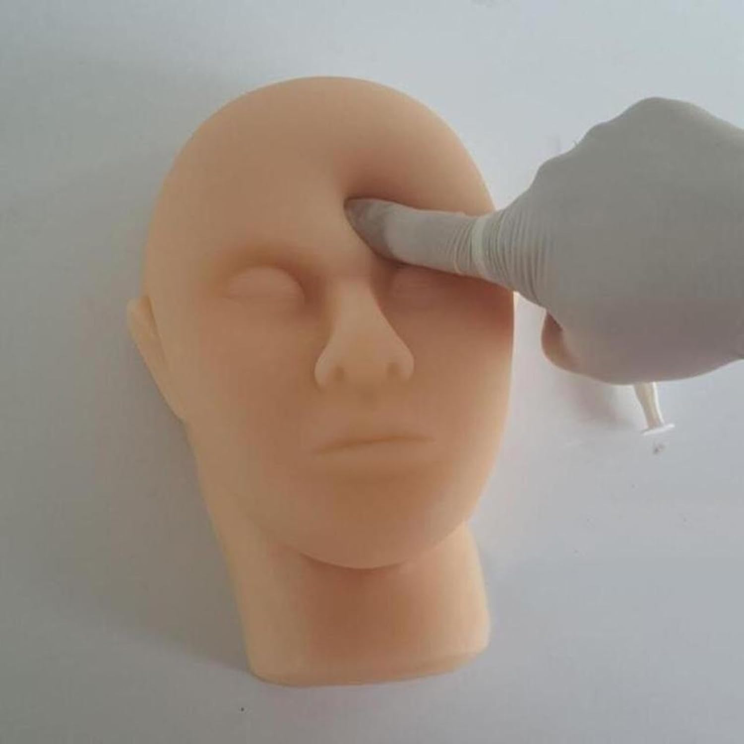Testa di manichino professionale in silicone, per esercitarsi con il viso, per esercitarsi in medicina, medici, estetisti