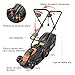 TACKLIFE Cortacésped Eléctrico, 1300W Cortadora de Césped, Ancho de Corte 33cm, 5...