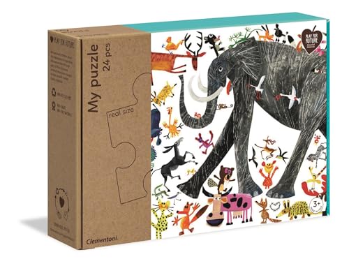 Clementoni Puzzle XXL pièces - Éléphant - 24 pièces - Puzzle pour enfants