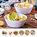 MIYOPESI 11.5-Inch Melamine Mixing Bowls (Set of 2) - Unbreakable and Reusable Large Serving Bowls, Stackable and Dishwasher-Safe - Versatile for All Meals