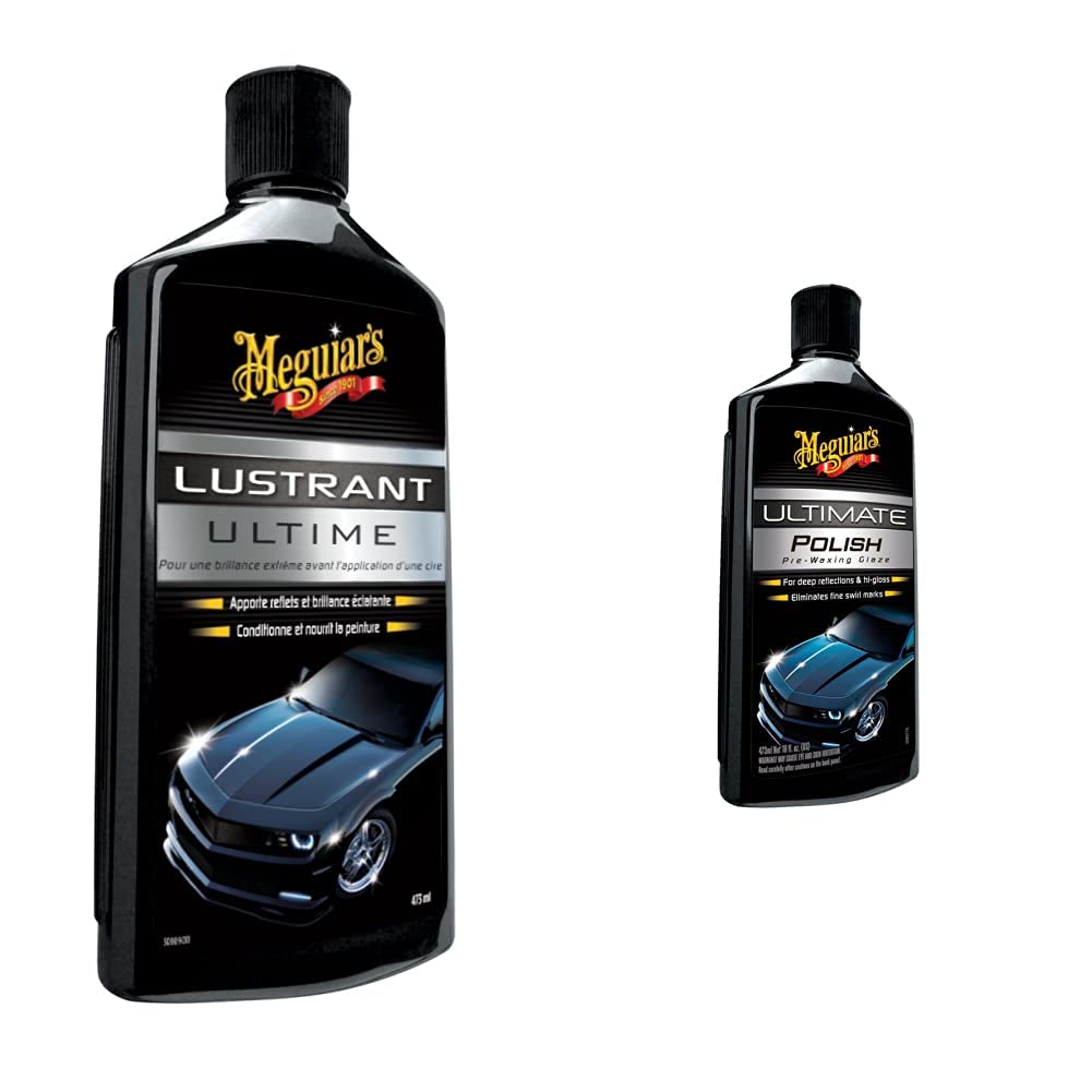 Meguiar's G19216EU Lustrant ultime - 473 ml & Meguiar's Ultimate Car Polish Lustrant Ultime 473ml